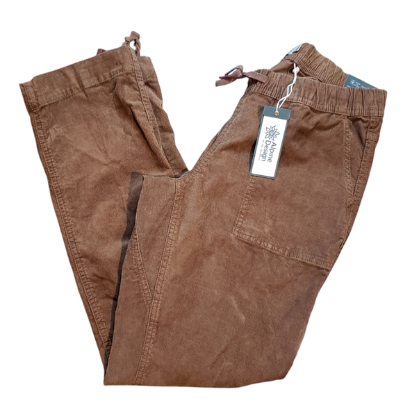 Alpine Design Brown Corduroy Hike Pants Small NWT - Picture 1 of 9